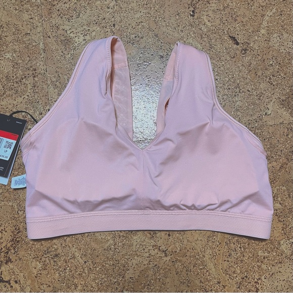 Nike Favorites Dri-Fit Light Support Twist Back Sports Bra NWT Pastel Pink Sz L - Picture 10 of 14
